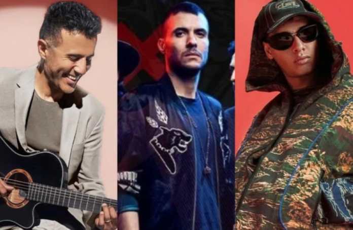 حمزة نمرة وكايروكي ومروان بابلو في حفل موسم الرياض