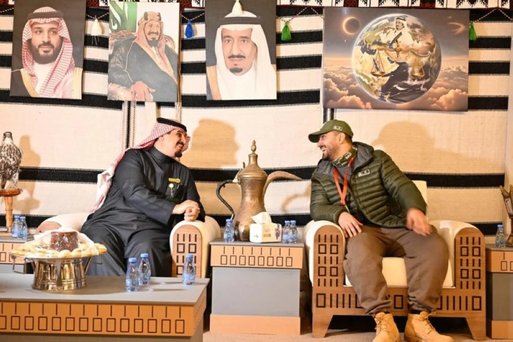 صورة لفعاليات رالي داكار في بيشة