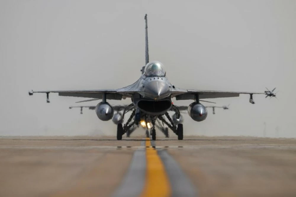 صورة لمناورات عسكرية جوية