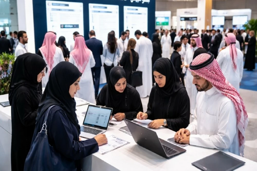 صورة توضيحية لسوق العمل السعودي