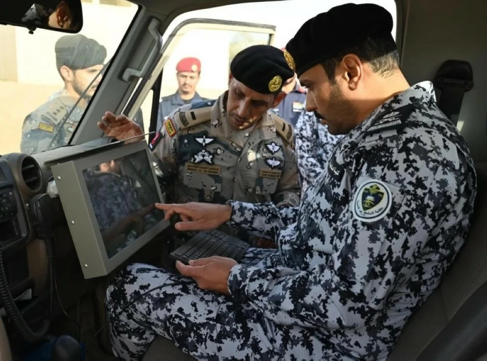 صورة لتطبيقات صقر الأمن العملية بكلية الملك فهد الأمنية