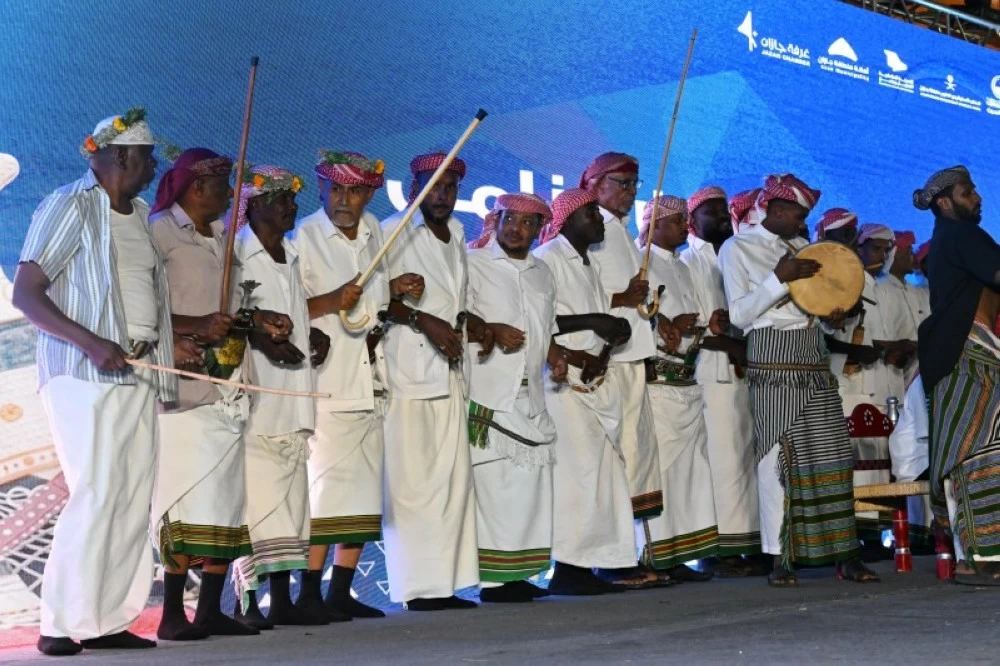 صورة من فعاليات الحرث في مهرجان جازان