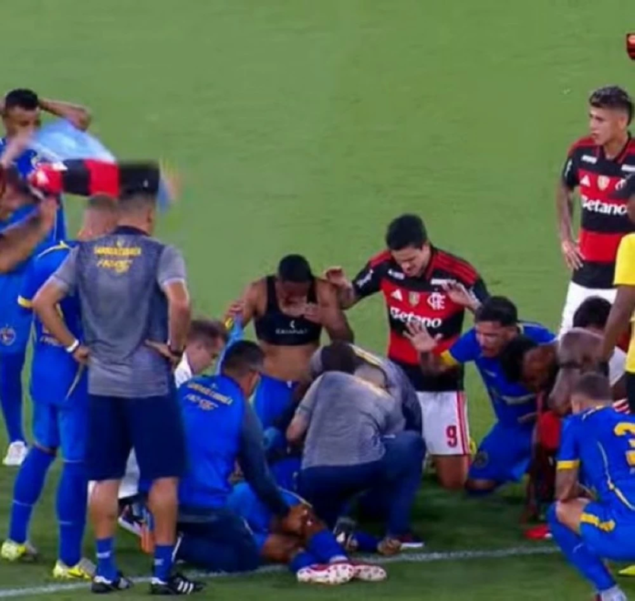 نوبة تشنج مفاجئة للاعب فلومينينسي تثير القلق في البرازيل