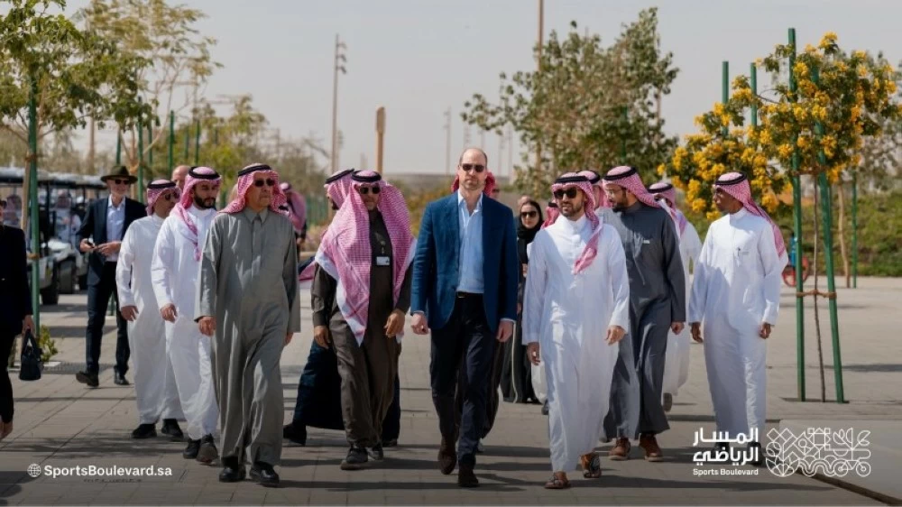 وزير الرياضة يستقبل ولي عهد بريطانيا