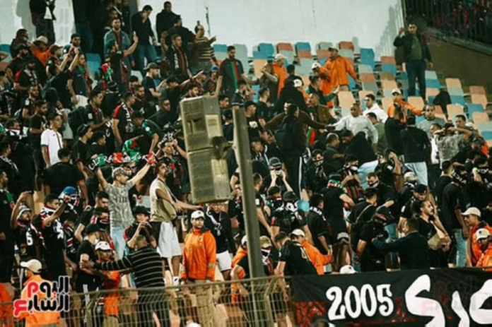 الكاف يهدد بعقوبات لاستاد القاهرة بعد أحداث الأهلي والجيش الملكي