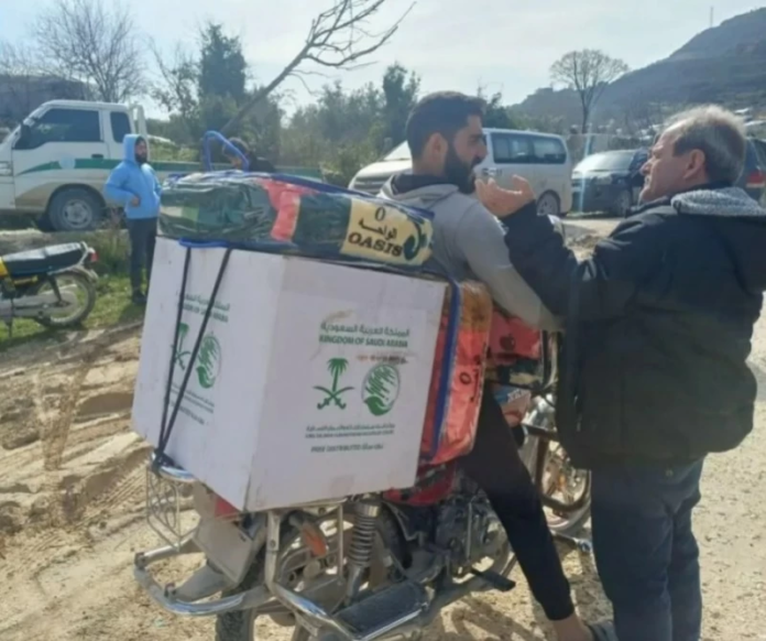 مساعدات سعودية عاجلة لمتضرري السيول في إدلب السورية