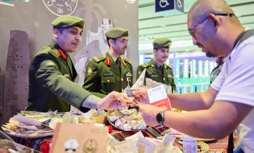 احتفالات يوم التأسيس في المنافذ السعودية