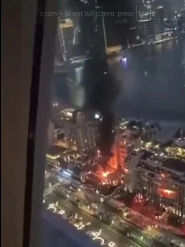 الدفاع الإماراتية تعترض صواريخ إيرانية وتسيطر على حريق بدبي