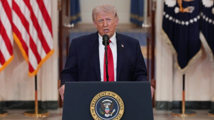 ترمب ينهي البرنامج النووي الإيراني ويتعهد بحماية الخليج