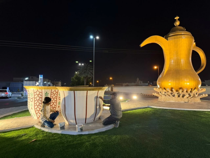 تحسين المشهد الحضري في الشملي بأيادي فنانين تشكيليين