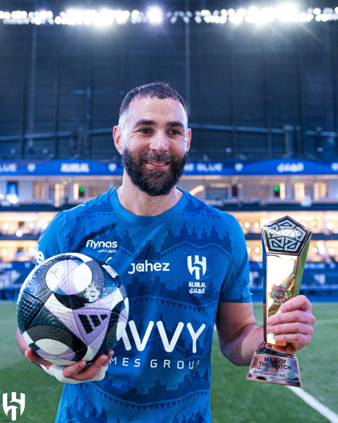 هاتريك كريم بنزيما الـ 20: إنجاز تاريخي مع 4 فرق مختلفة