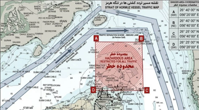 تطورات مضيق هرمز: إيران تحدد مسارات آمنة وتحذر من الألغام