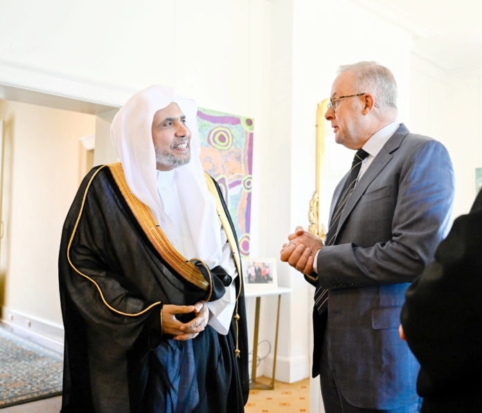 رئيس وزراء أستراليا يستقبل أمين رابطة العالم الإسلامي