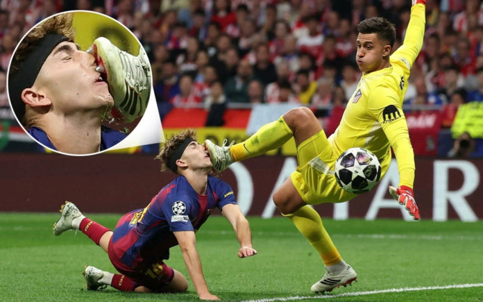 تفاصيل إصابة فيرمين لوبيز المروعة في مباراة أتلتيكو