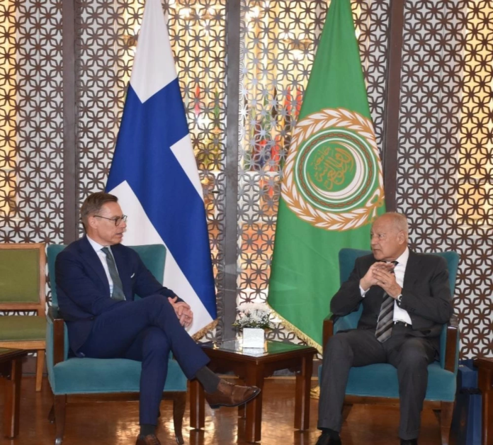 زيارة رئيس فنلندا للجامعة العربية: القضية الفلسطينية والتعاون