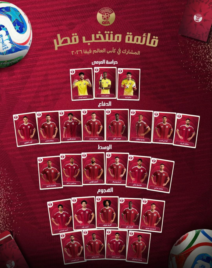 منتخب قطر في كأس العالم 2026: القائمة الرسمية والتحضيرات