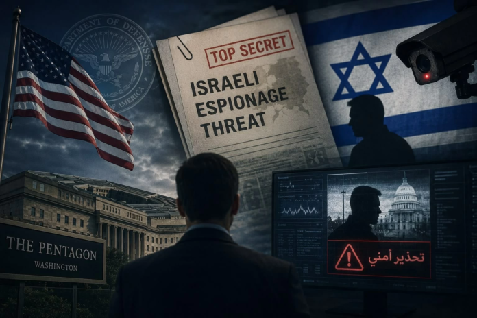 البنتاغون يرفع التأهب ضد التجسس الإسرائيلي لحماية مسؤوليه