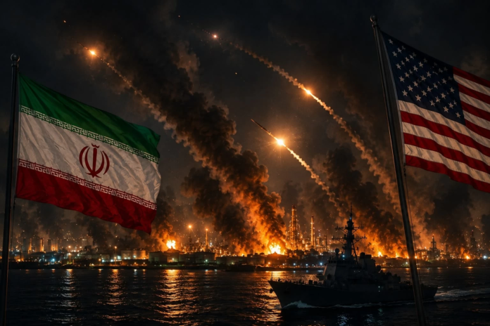 الضربات الأمريكية على إيران: استهداف 20 موقعاً عسكرياً بالخليج