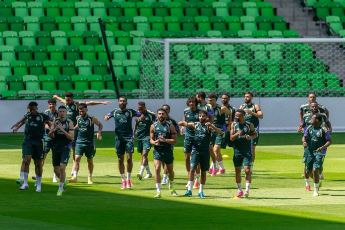 تحضيرات المنتخب السعودي لمواجهة الرأس الأخضر بمونديال 2026