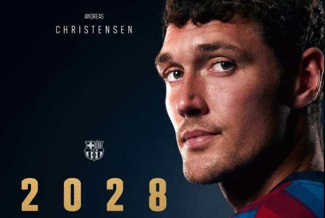 تجديد عقد كريستنسن مع برشلونة رسمياً حتى 2028