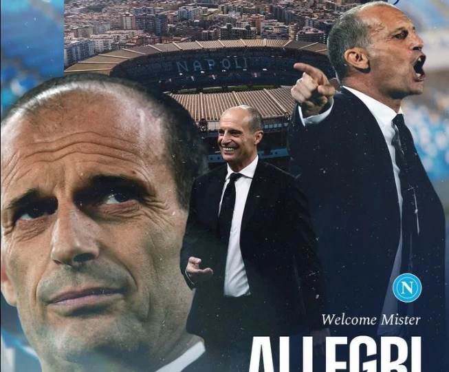 أليغري مدرباً لنابولي رسمياً حتى عام 2029 خلفاً لكونتي