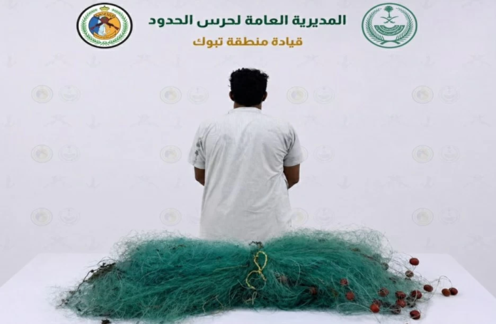 حرس الحدود بتبوك يضبط مخالفاً للأنظمة البحرية بضباء