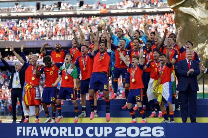 ريال مدريد يهنئ منتخب إسبانيا بلقب كأس العالم 2026