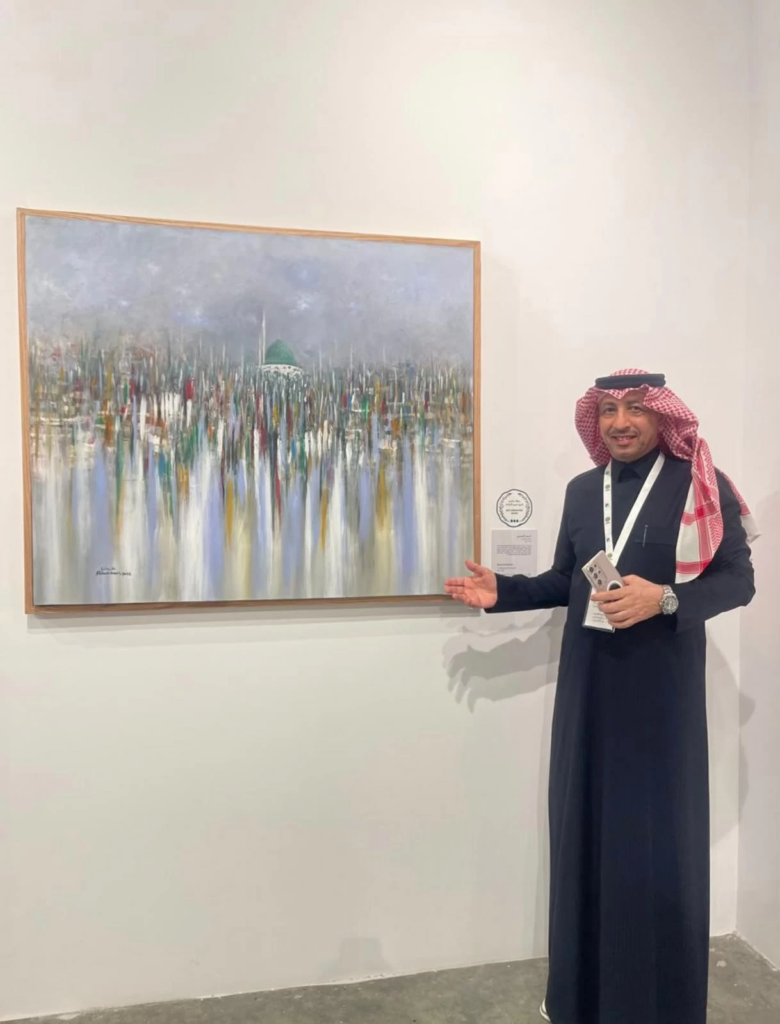 معرض الناوي للفنان أحمد الخزمري: رحلة الضوء واللون بالباحة