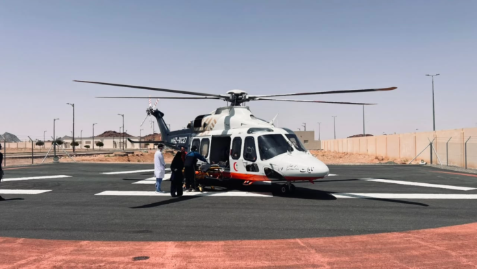 الإسعاف الجوي ينقل معتمراً سورياً إلى مستشفى بحائل