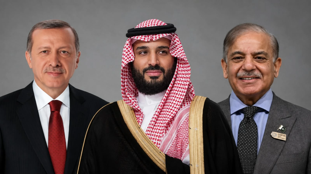 قمة ثلاثية تجمع ولي العهد وأردوغان وشهباز شريف غداً